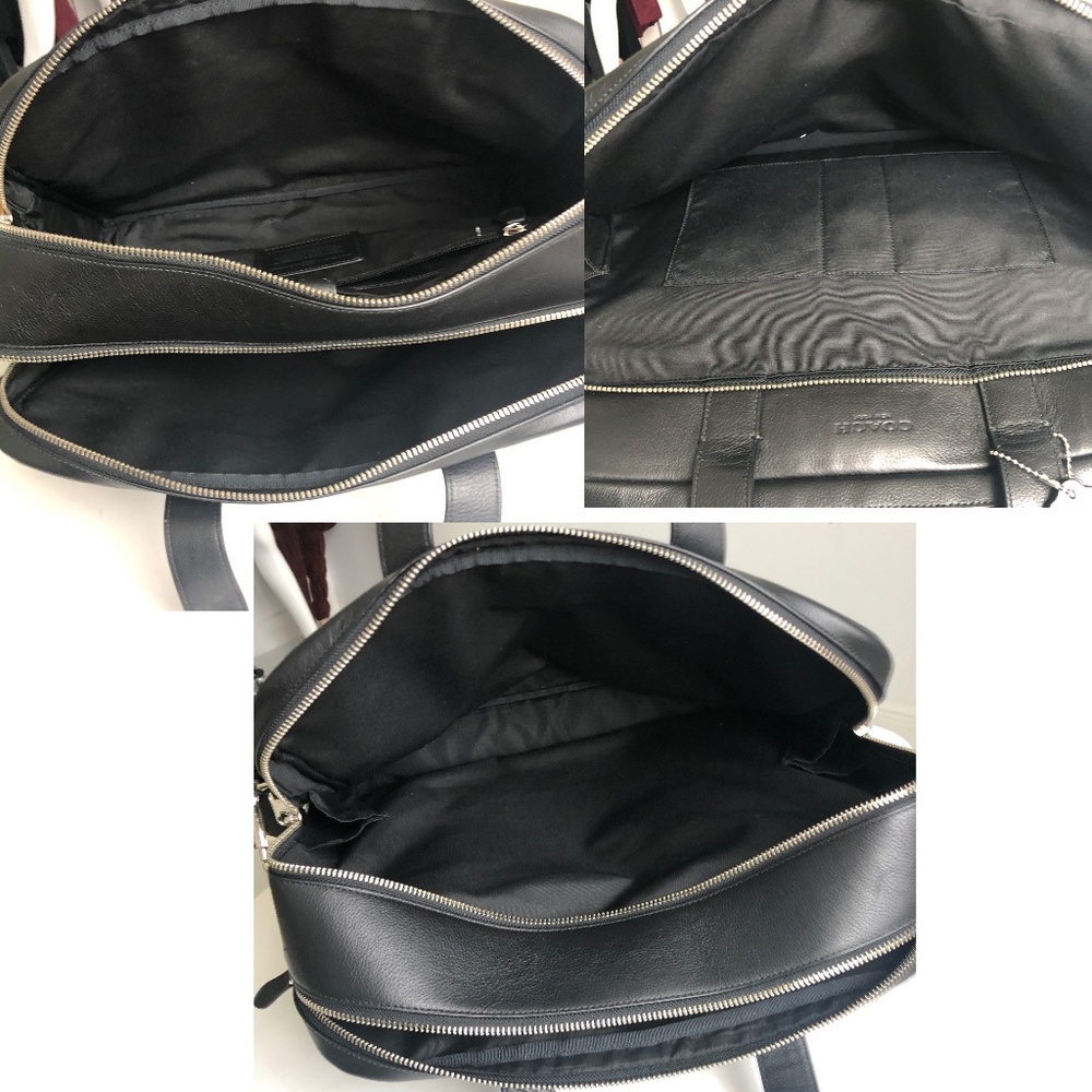 Coach Bag Hamilton Commuter Bag Messenger Brief Black Leather Style #F72224 NWOT - Picture 8 of 11